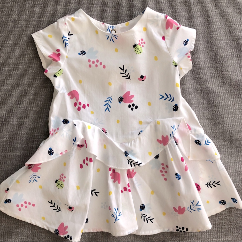 Catimini White Ruffle Dress - NWT